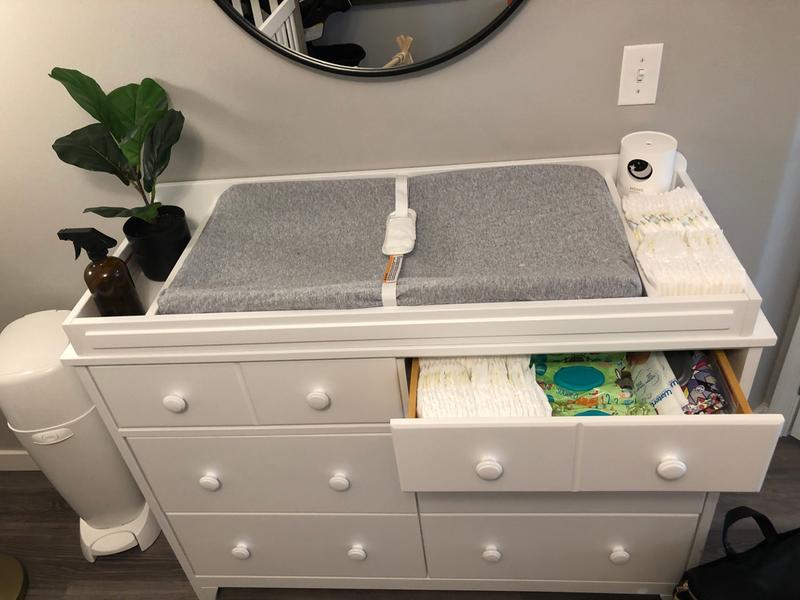 espresso changing table topper