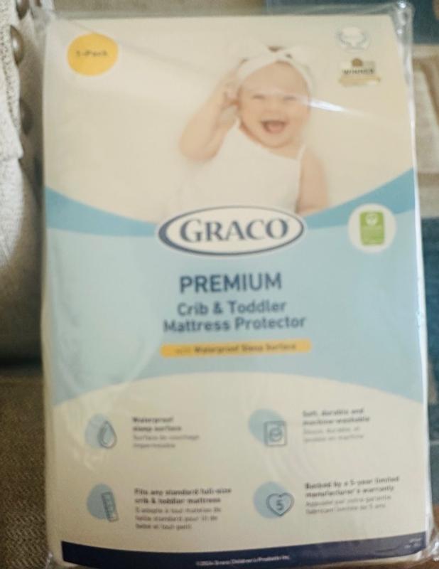 Graco Premium Waterproof Crib and Toddler Mattress Protector Storkcraft