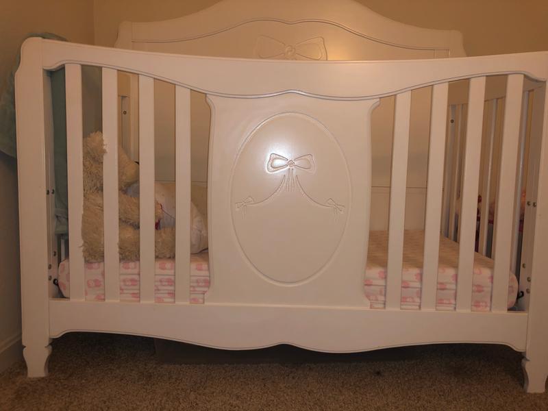 storkcraft princess 4 in 1 convertible crib white