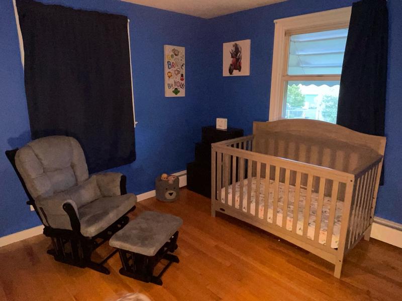 Glider with Crib (Sorry it's So Dark)