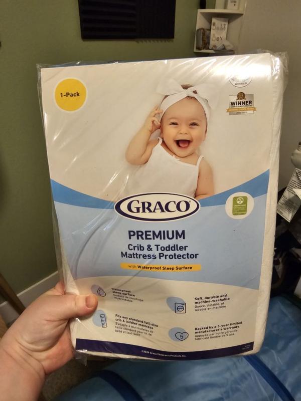 Graco Premium Waterproof Crib and Toddler Mattress Protector Storkcraft