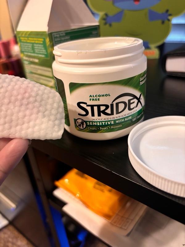 パック・フェイスマスク PH SENSITIVE POINT BOOSTER PAD 100 Pads Sensitive - Stridex | Easy on Skin. Tough on Acne.