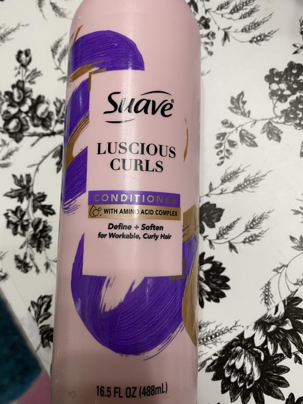 Suave Pink Luscious Curls Curl Defining Shampoo with Amino Acid