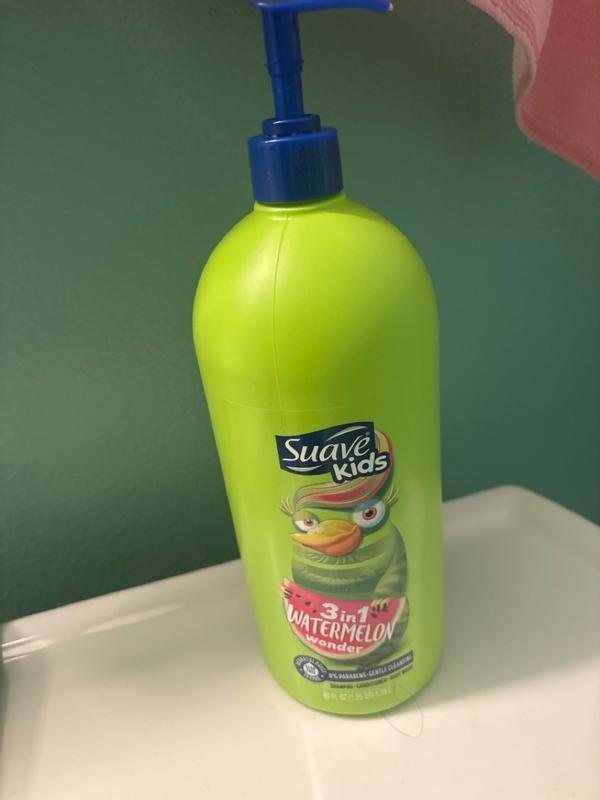 Suave Kids Wacky Melon 3-in-1 Shampoo/Conditioner/Body Wash, 18 oz