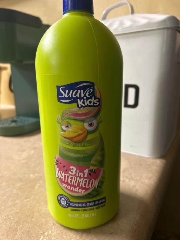 Suave Kids 3in1 Shampoo Conditioner Body Wash Watermelon Wonder