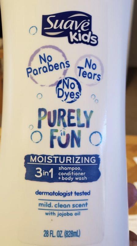 Purely Fun Moisturizing 3-in-1 Shampoo, Conditioner, Body