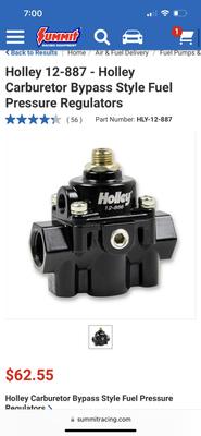 140 GPH Holley 12-815-1 Black Electric Fuel Pump 