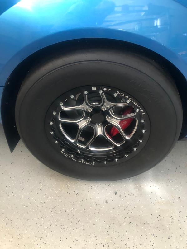 Billet Specialties Win Lite Drag Pack Black Anodized Wheels 18x5