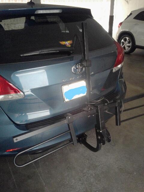 Toyota venza bike online rack