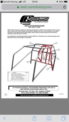 Competition Engineering C3187 Funny Car Cage Kit Competition Engineering C3187 Funny Car Cage Kit