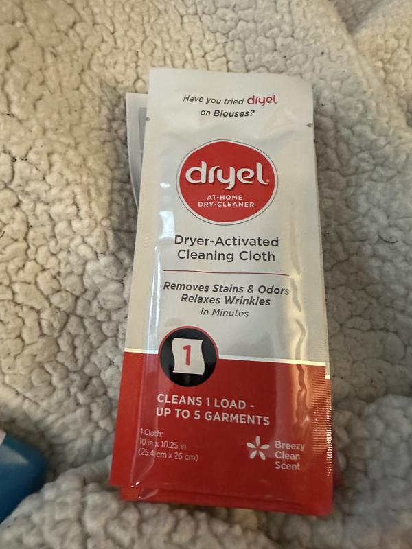 Dryel at Home Dry Cleaner Starter Kit with 6 Cleaning Cloths