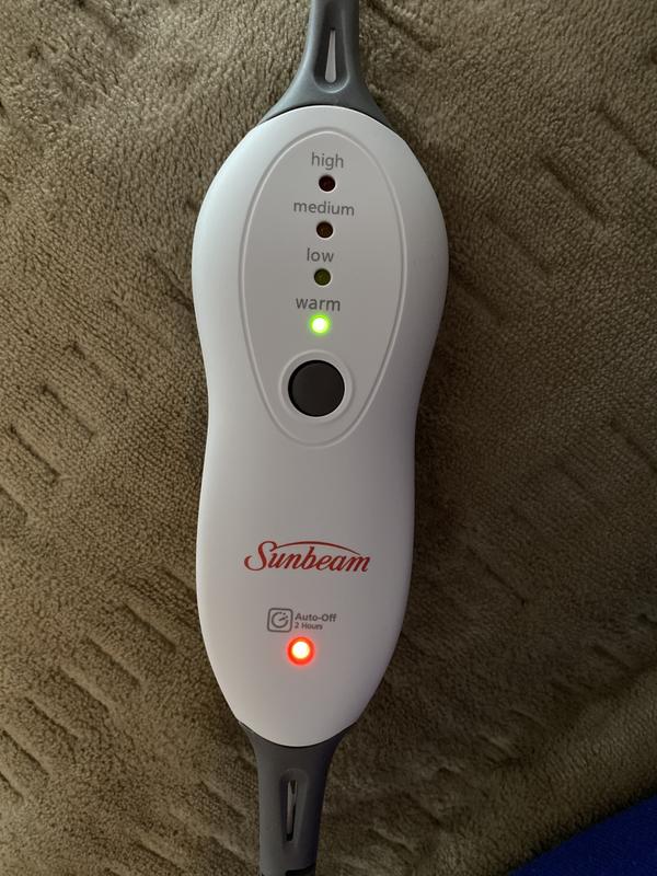 Sunbeam heating pad online flashing f2