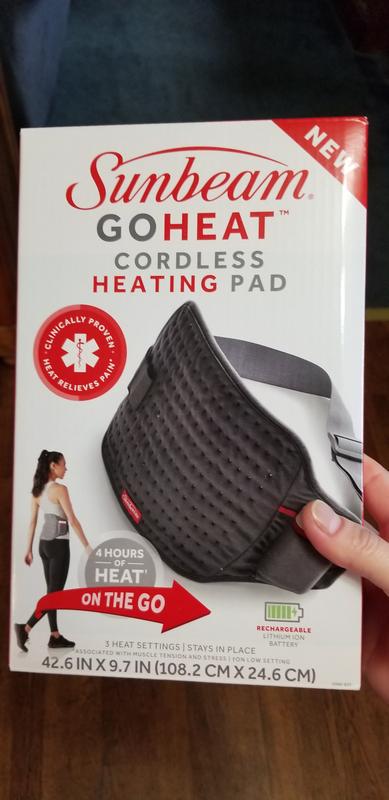 Battery powered deals heat pad