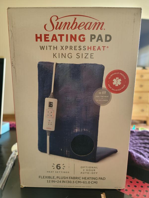 Sunbeam heating pad online f2