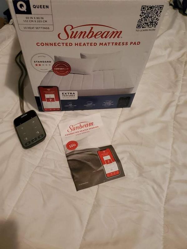 Sunbeam Heated King Mattress Pad w Digital Controls