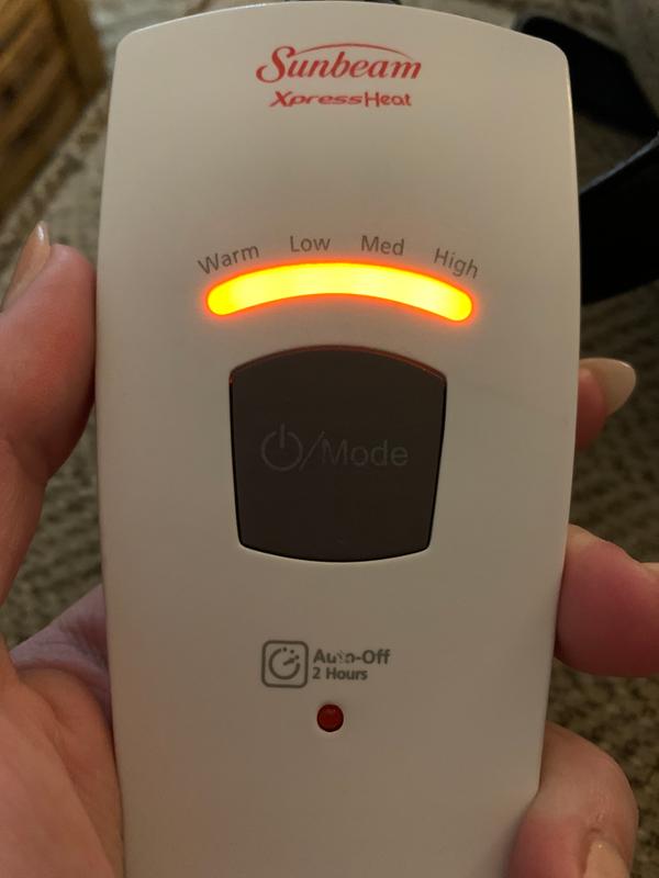 Sunbeam® Weighted Heating Pad in Grey Bed Bath & Beyond