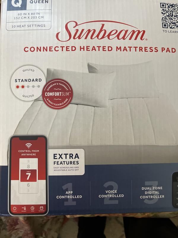 Sunbeam heated best sale mattress pad costco