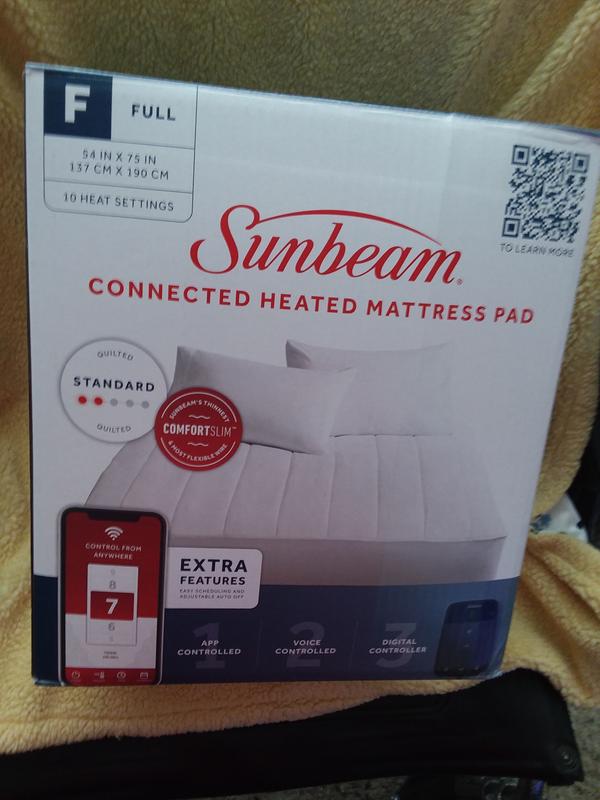 Sunbeam Full Size Electric Mattress Pad with Digital Controller