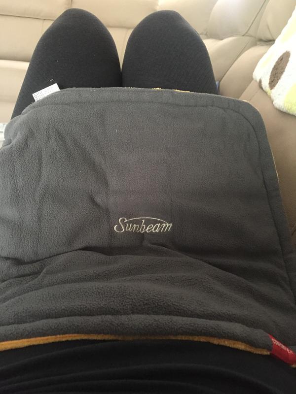 Coussin chauffant électrique lesté Sunbeam ConformHeat, gris Canadian