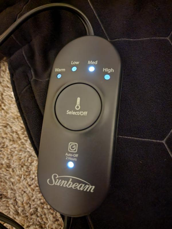 Sunbeam heated best sale blanket remote blinking