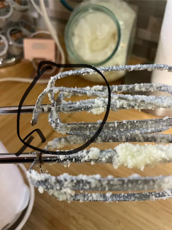 Broke mixing butter and sugar