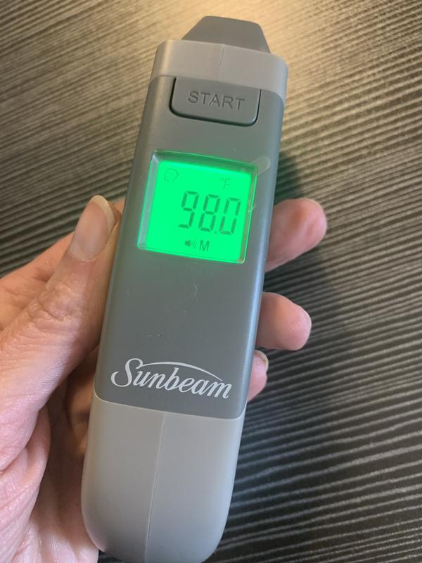 Sunbeam 16982 Infrared No Touch Forehead Gun Thermometer - Office Depot