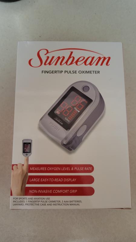 Sunbeam Fingertip Pulse Oximeter