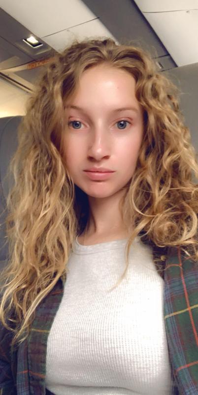 Let my hair air dry after using the Sun Bum Curls and Waves Shampoo and Conditioner, followed by the Sun Bum 3 in 1 Leave in spray.