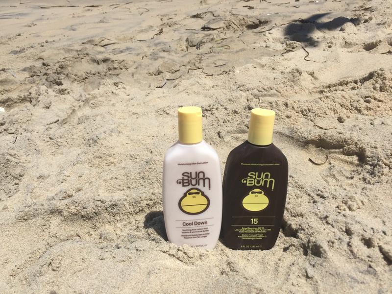 Lotion in use