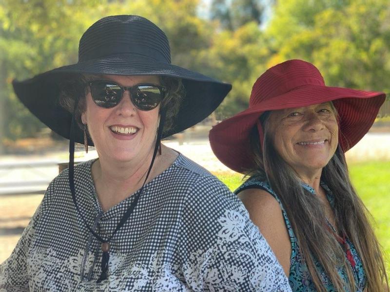 Light Blue Ladies Sun Hat, Lightweight Pale Pastel Gardening & Beach Summer  Hat, Adjustable to Fit Small and Large Heads, Washable Crushable 