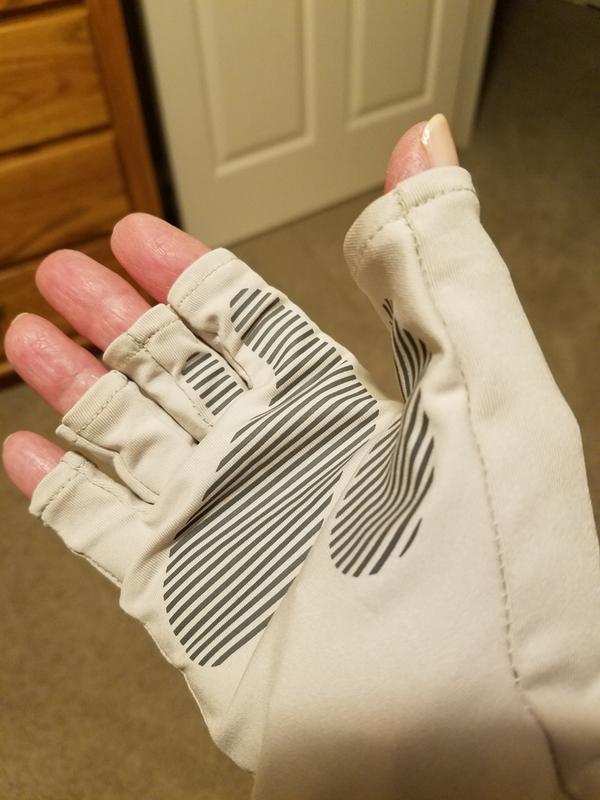 Sunday Afternoons UVShield Cool Gloves, Fingerless - L/XL - White