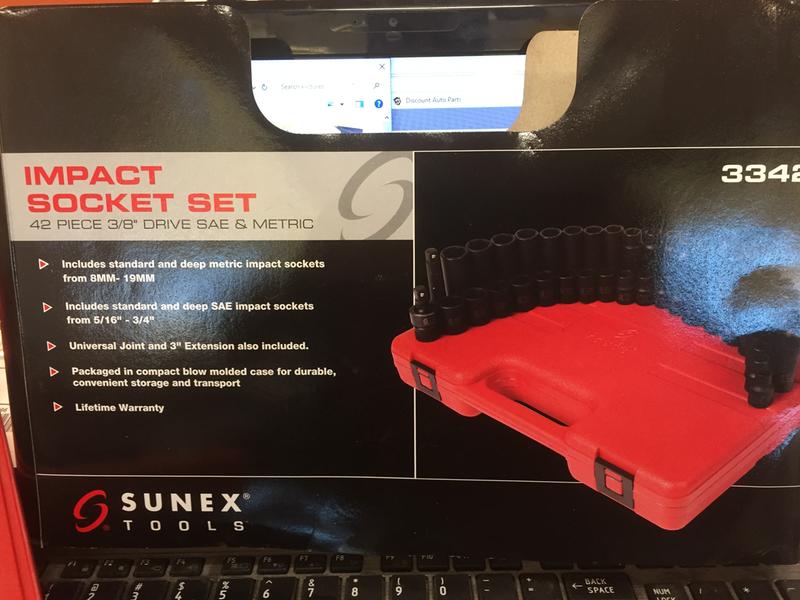 thumbnail image 2 of Sunex 3342 42-Piece 3/8" Drive Master Impact Socket Set - SAE & Metric, Shallow & Deep 2 of 4