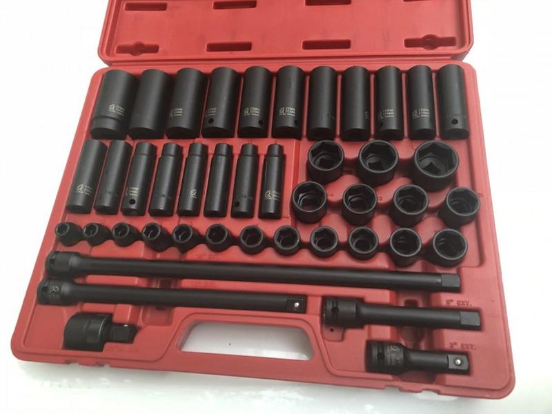43pc 1/2 Dr. Metric Master Impact Socket Set - SUNEX Tools