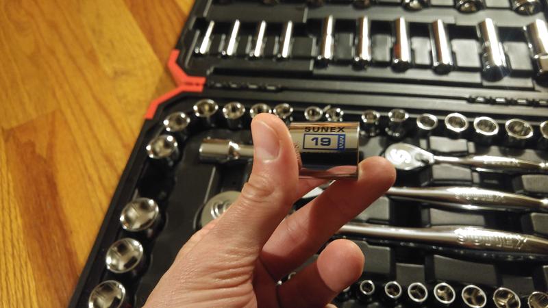 1/2 Drive Metric SAE Master Chrome Socket Tool Set 3/8 Sunex 1889 89 Piece 1/4 