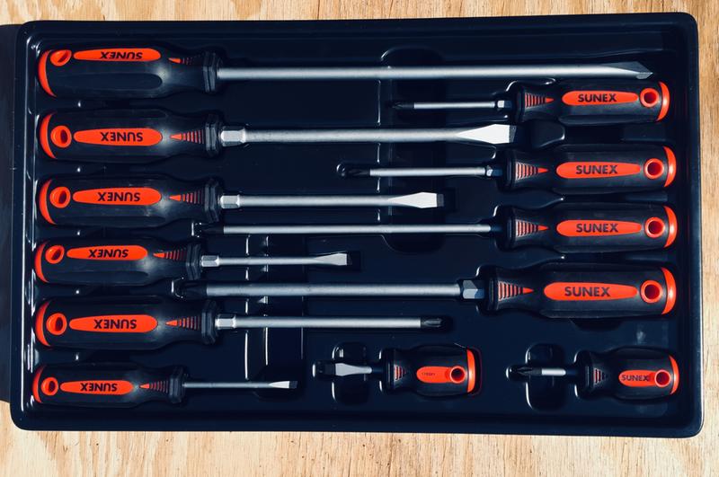 Sunex 1112SS Tools 12-piece Combination Screwdriver Set for sale online 