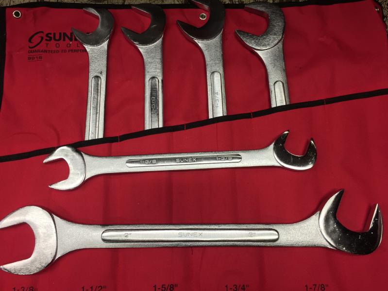 SAE Angled Raised Panel Wrench Set 6-Piece - SUNEX Tools