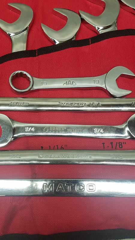 8 pcs Combination Spanner Wrench Set, 6-19mm, Fine Polished Aluminium Hand  Tools