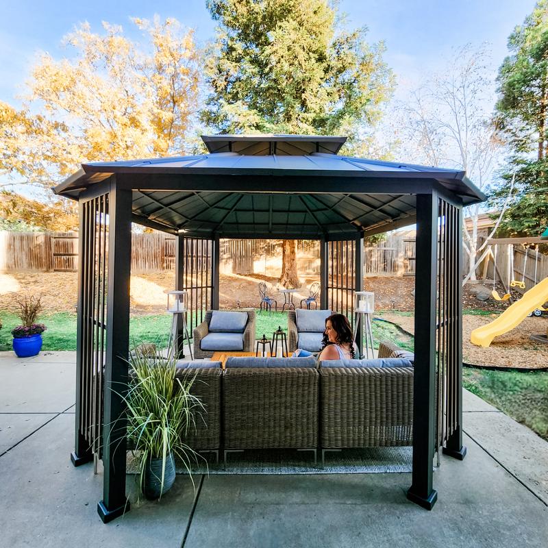 Beautiful gazebo for our backyard