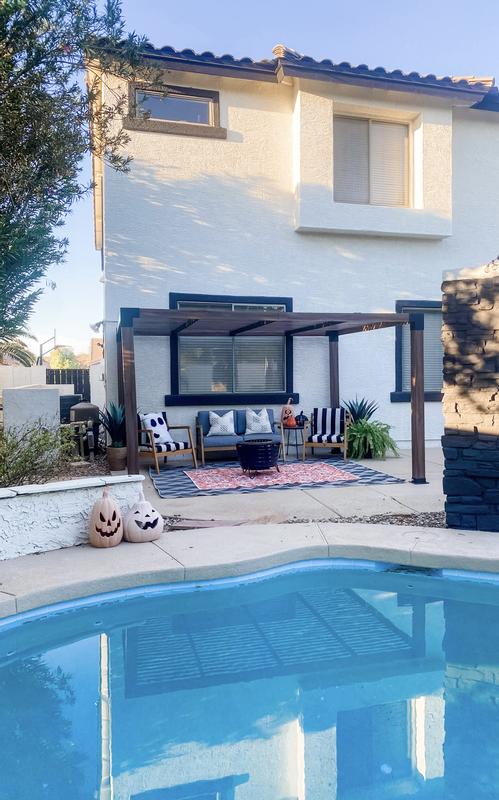 Poolside in the shade!