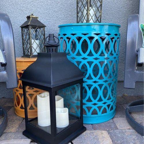 Sunjoy Classic Outdoor Battery Powered Lantern - Black, 28 in - Harris  Teeter