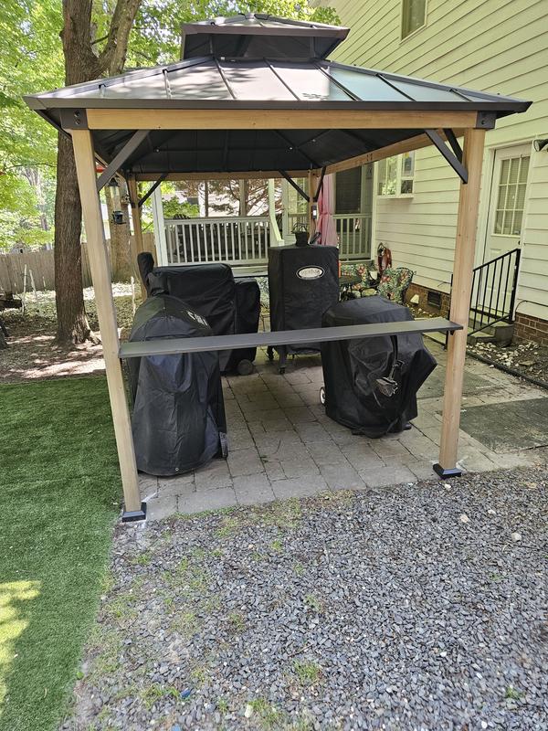 Sunjoy 8 x 12ft. Churchill Cedar Framed Grill Gazebo at Tractor