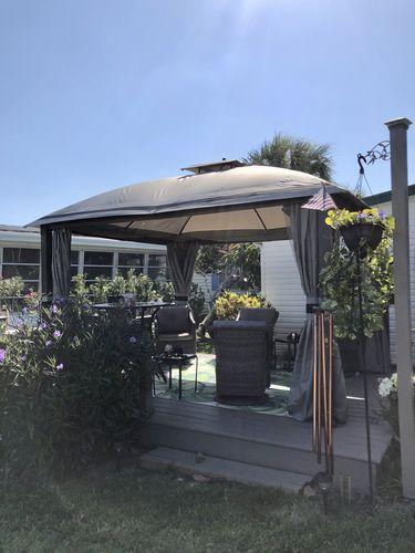 Gazebo 10x12 SUNJOY Light Gray Replacement Canopy For Eagle Brooke