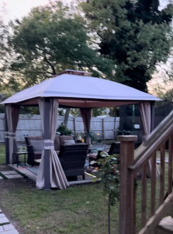 Gazebo 12x12 Sunjoy Replacement Canopy For Morley Soft Top