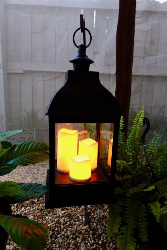 Sunnydaze Yorktown Indoor Battery-Powered LED Candle Lantern - 10-Inch