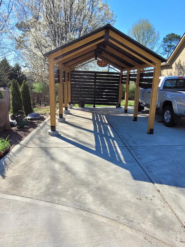 Added slats and footings.