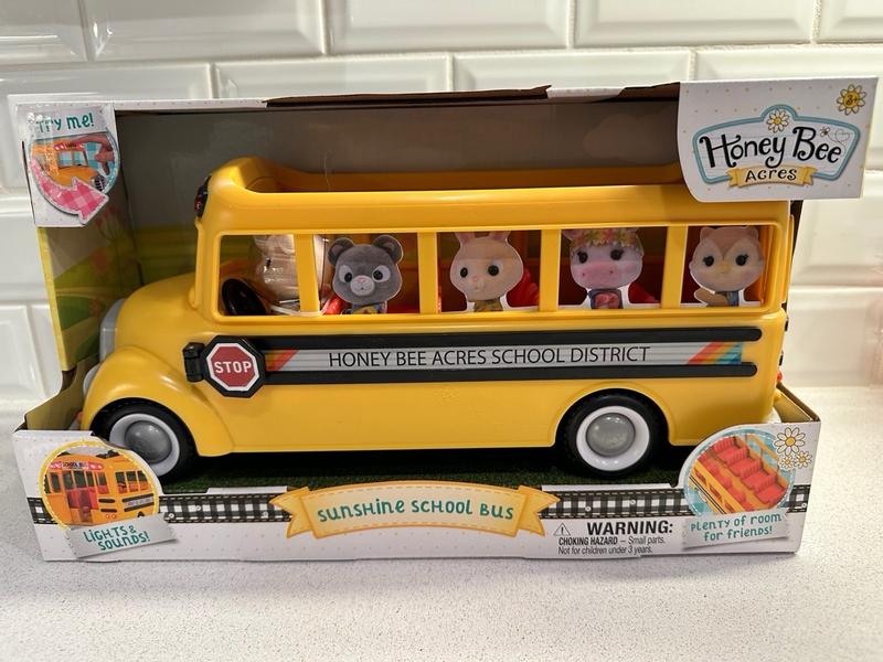 Honey Bee Acres Sunshine School Bus Vehicle with Lights