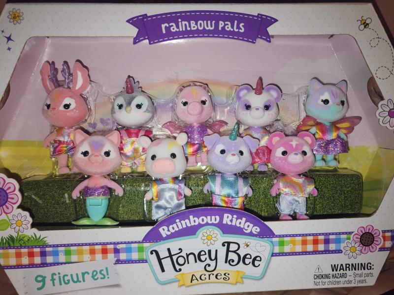 Sunny Days Entertainment Honey Bee Acres Rainbow Ridge Crystal's Ice Cream  Shop – 36 Furniture Accessories with Exclusive Unicorn Figure | Fantasy