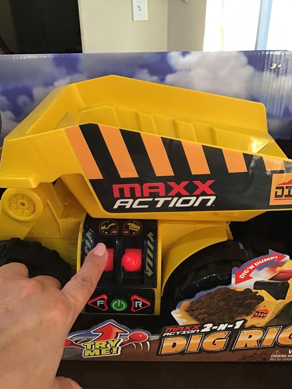 トイガン daicom Maxx Action 2-N-1 Dig Rig Dump Truck and Front End Loader