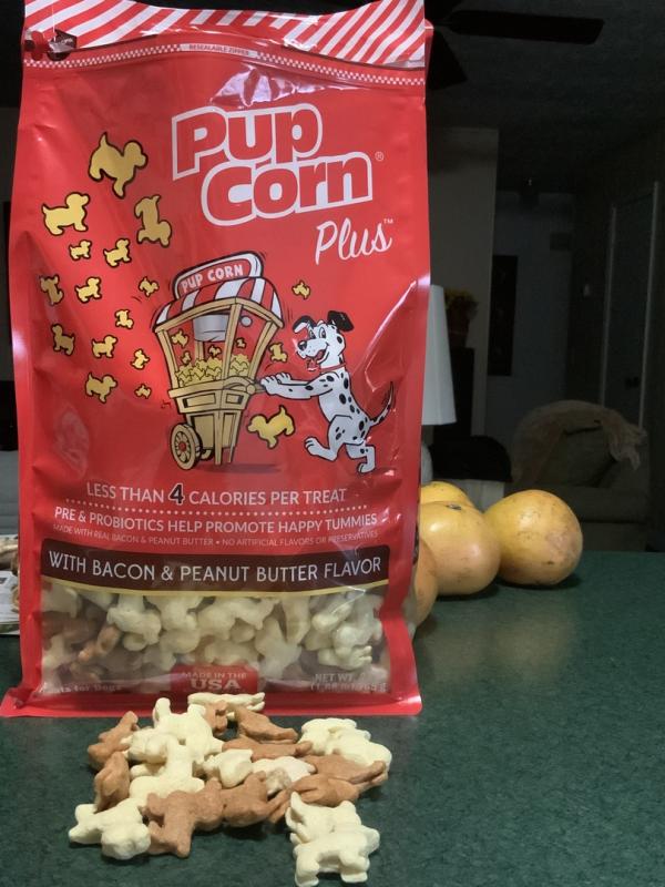 pup corn peanut butter flavored