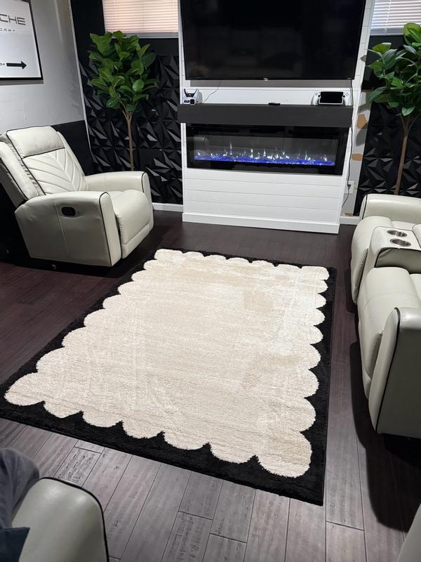 Livabliss Fossay Shag 3-ft x 2-ft Flatweave Polyester Ivory/Rose ...